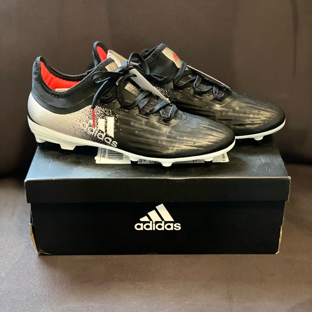 Adidas X 17.2 FG Black Silver Red Soccer Cleats